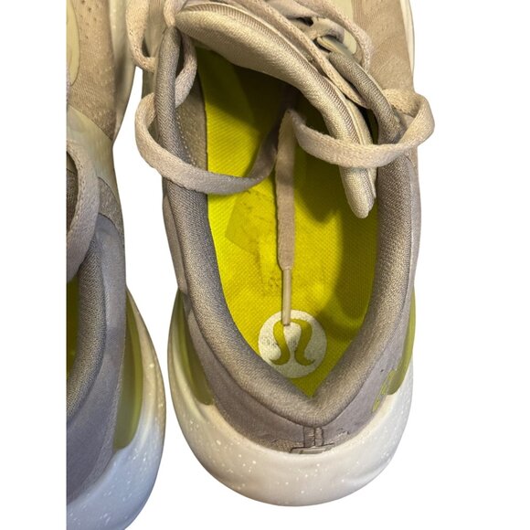Lululemon Blissfeel Womens Running Shoes 8.5 Bone White Yellow Lightweight Breat - Picture 9 of 12